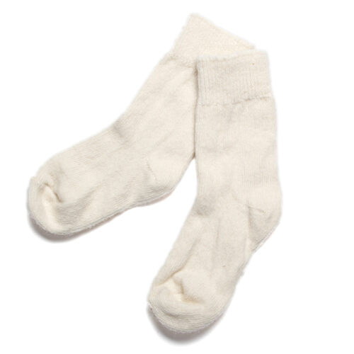 Angora-Socke wadenlang
